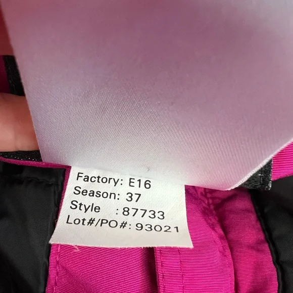 The North Face Vintage Insulated Mountain Parka Jacket Pink Black Size Large - Picture 12 of 12